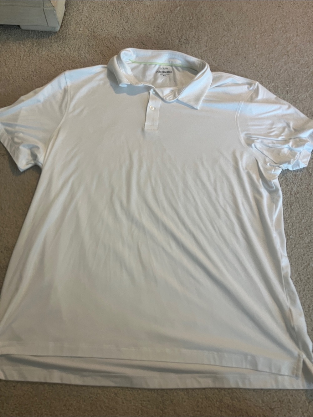 J. Crew White Men's Performance Polo